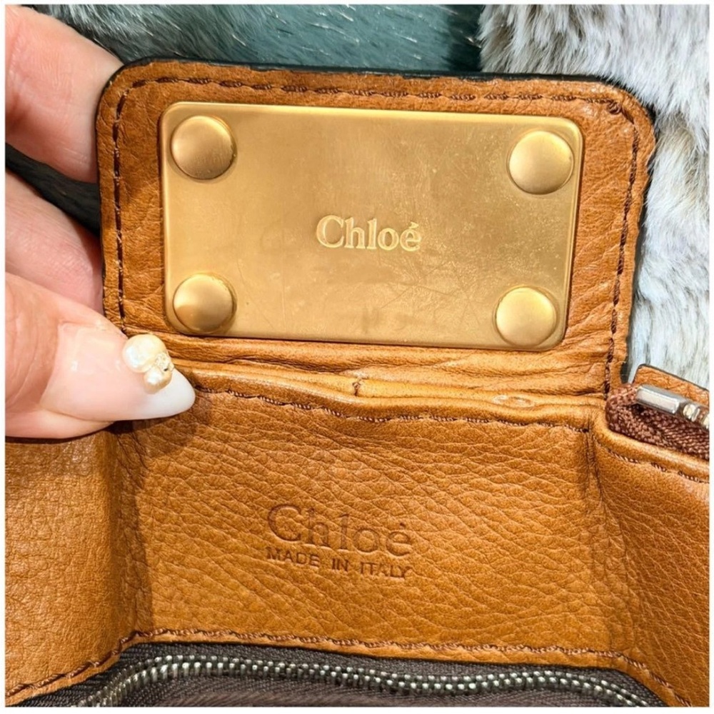 Chloe Paddington Tan Leather Satchel with Gold Accents - Picture 4 of 6